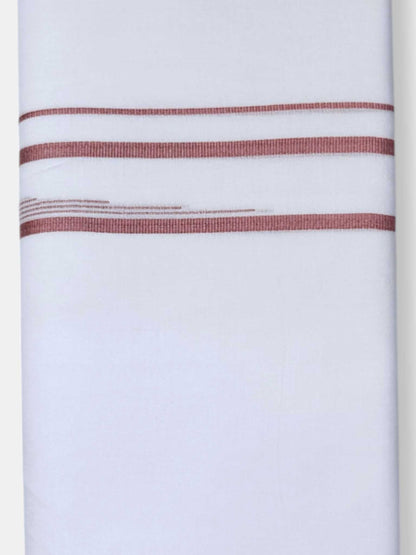 Pure White Cotton Men's Double Dhoti