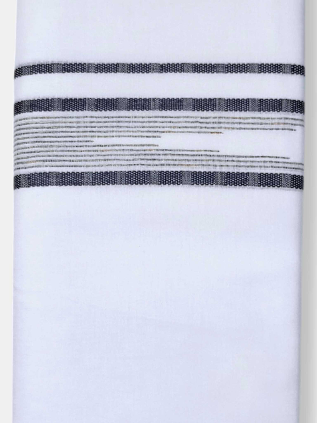 Pure White Cotton Men's Double Dhoti