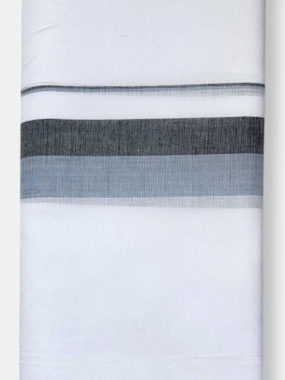 Pure White Cotton Men's Double Dhoti