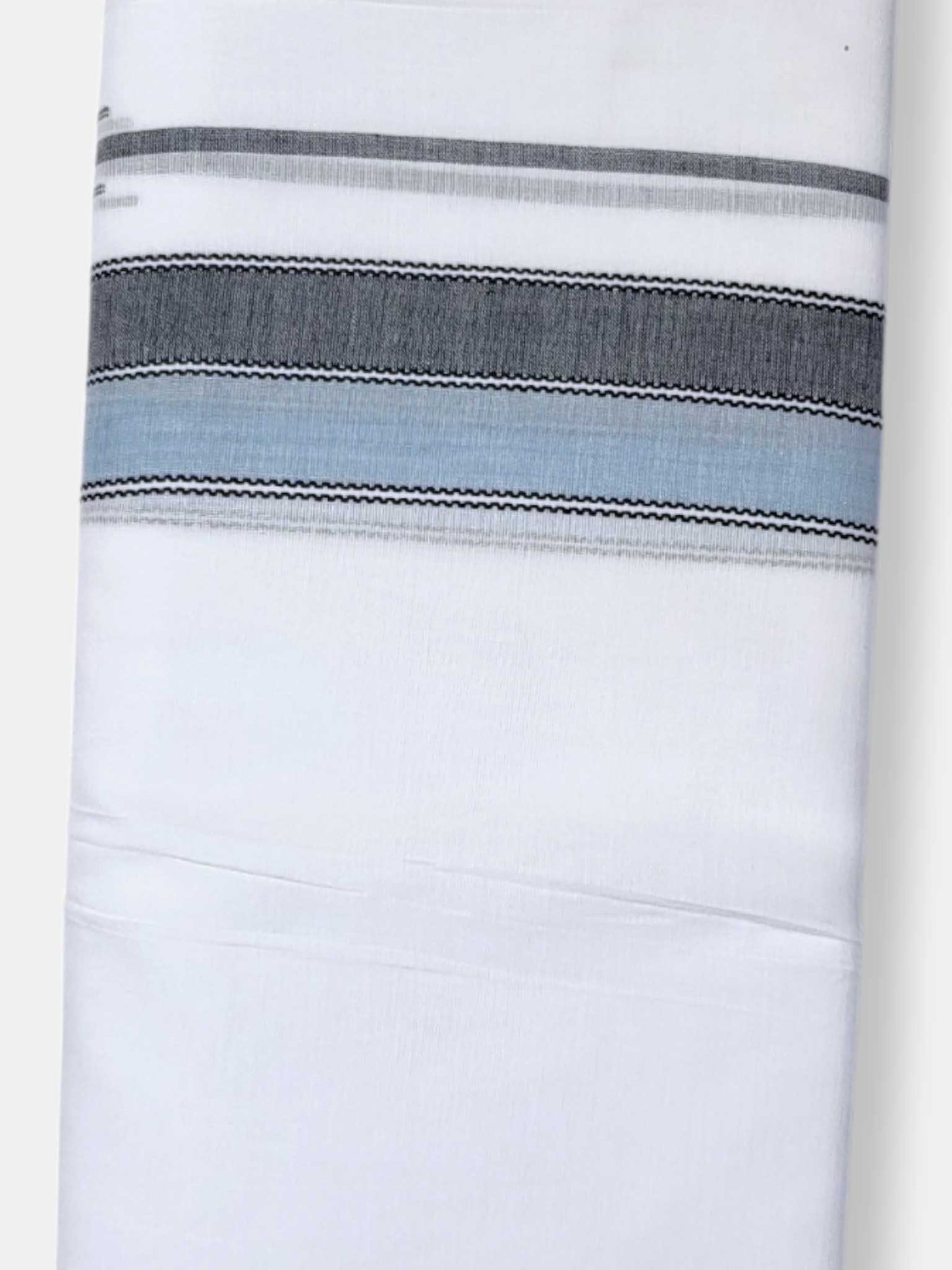 Pure White Cotton Men's Double Dhoti