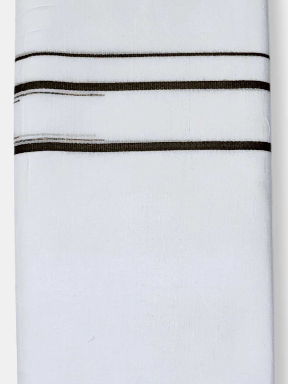 Pure White Cotton Men's Double Dhoti