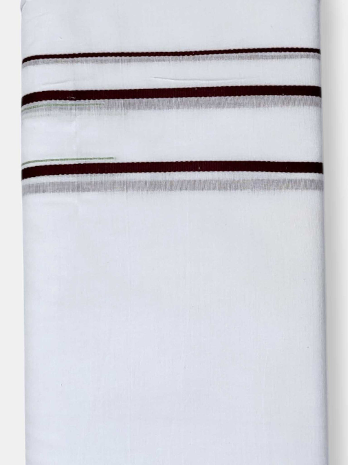 Pure White Cotton Men's Double Dhoti
