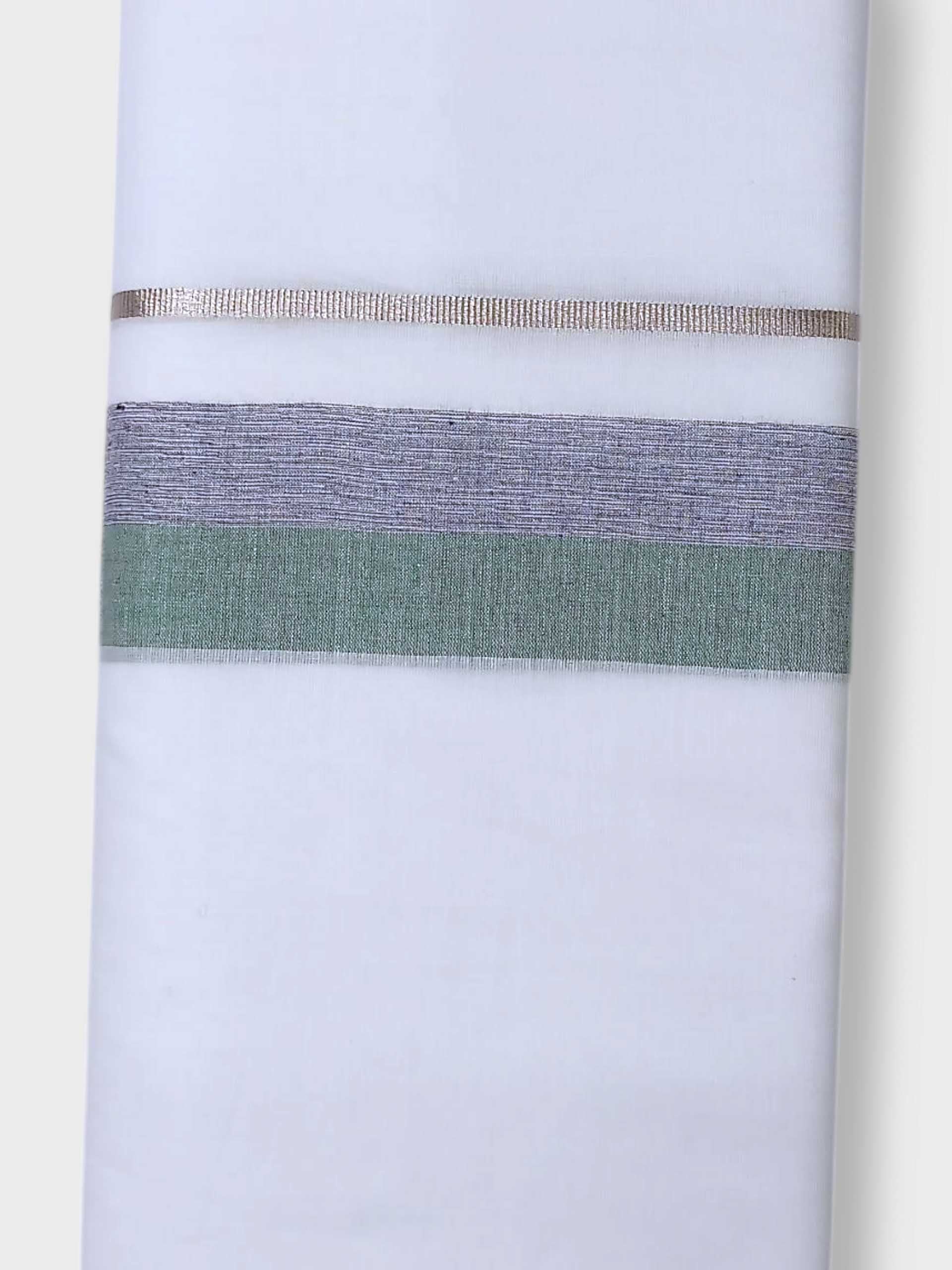 Pure White Cotton Men's Double Dhoti