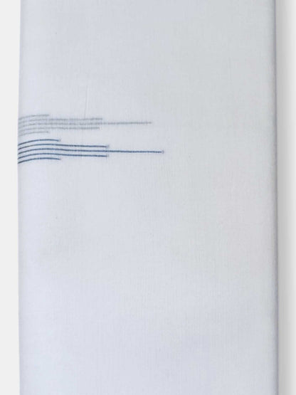 Pure White Cotton Men's Double Dhoti
