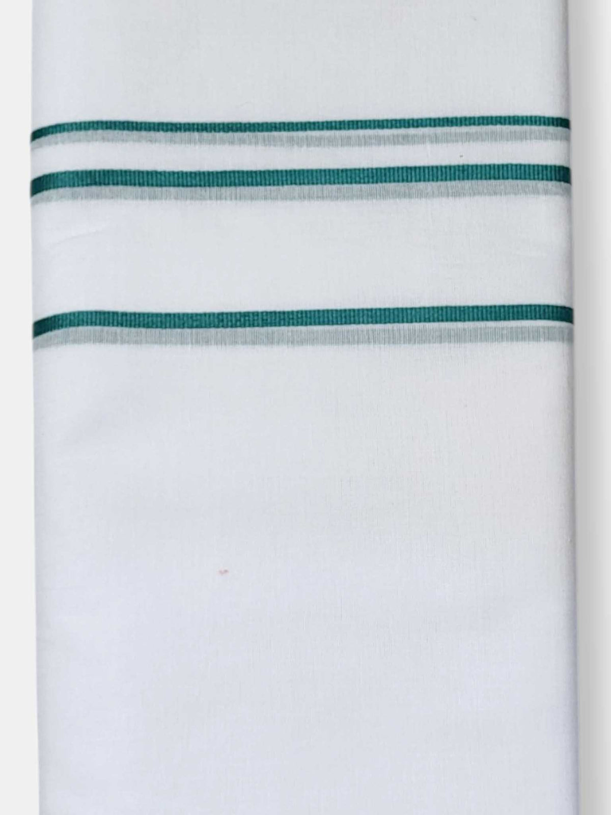 Pure White Cotton Men's Double Dhoti