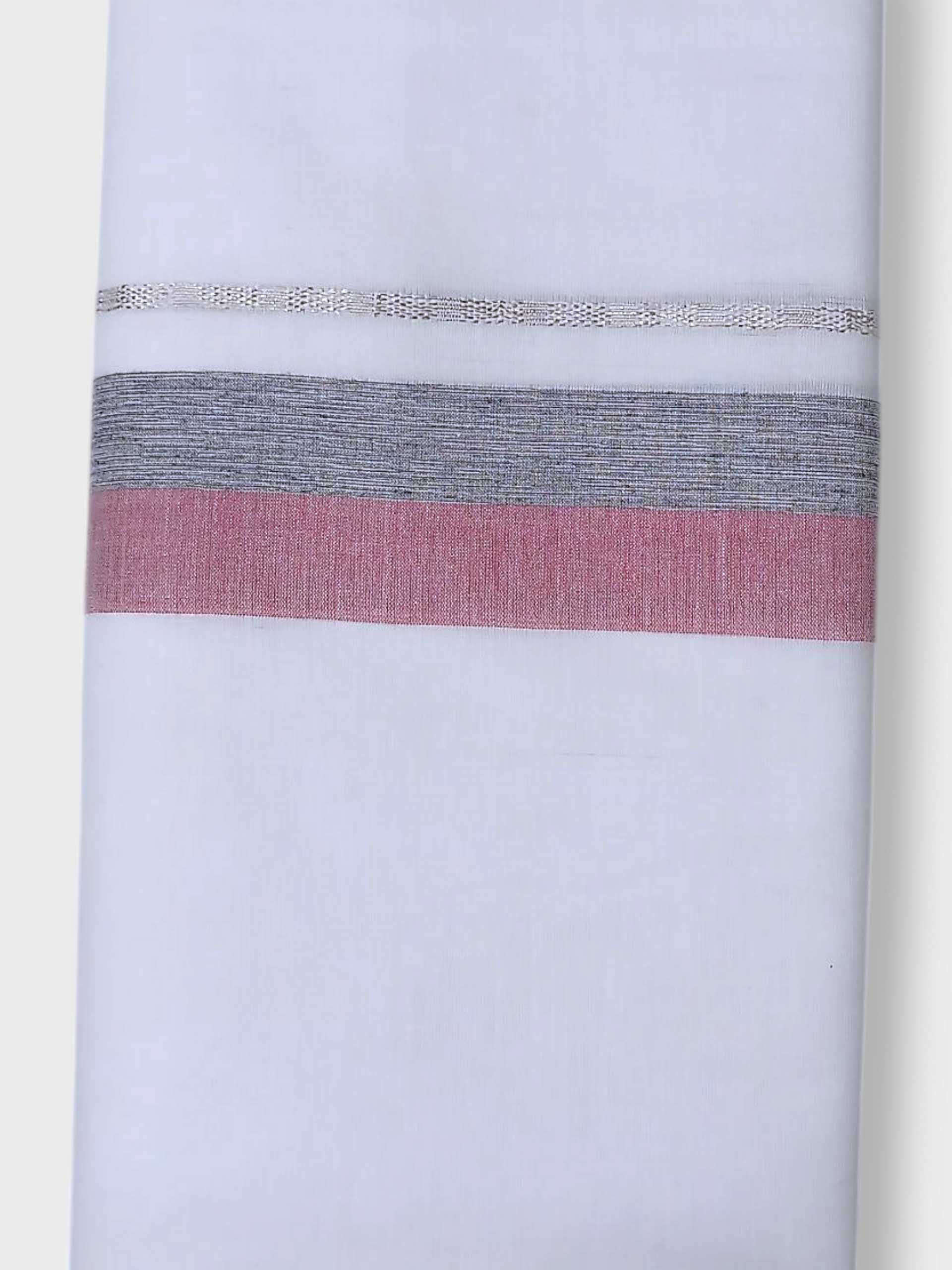 Pure White Cotton Men's Double Dhoti