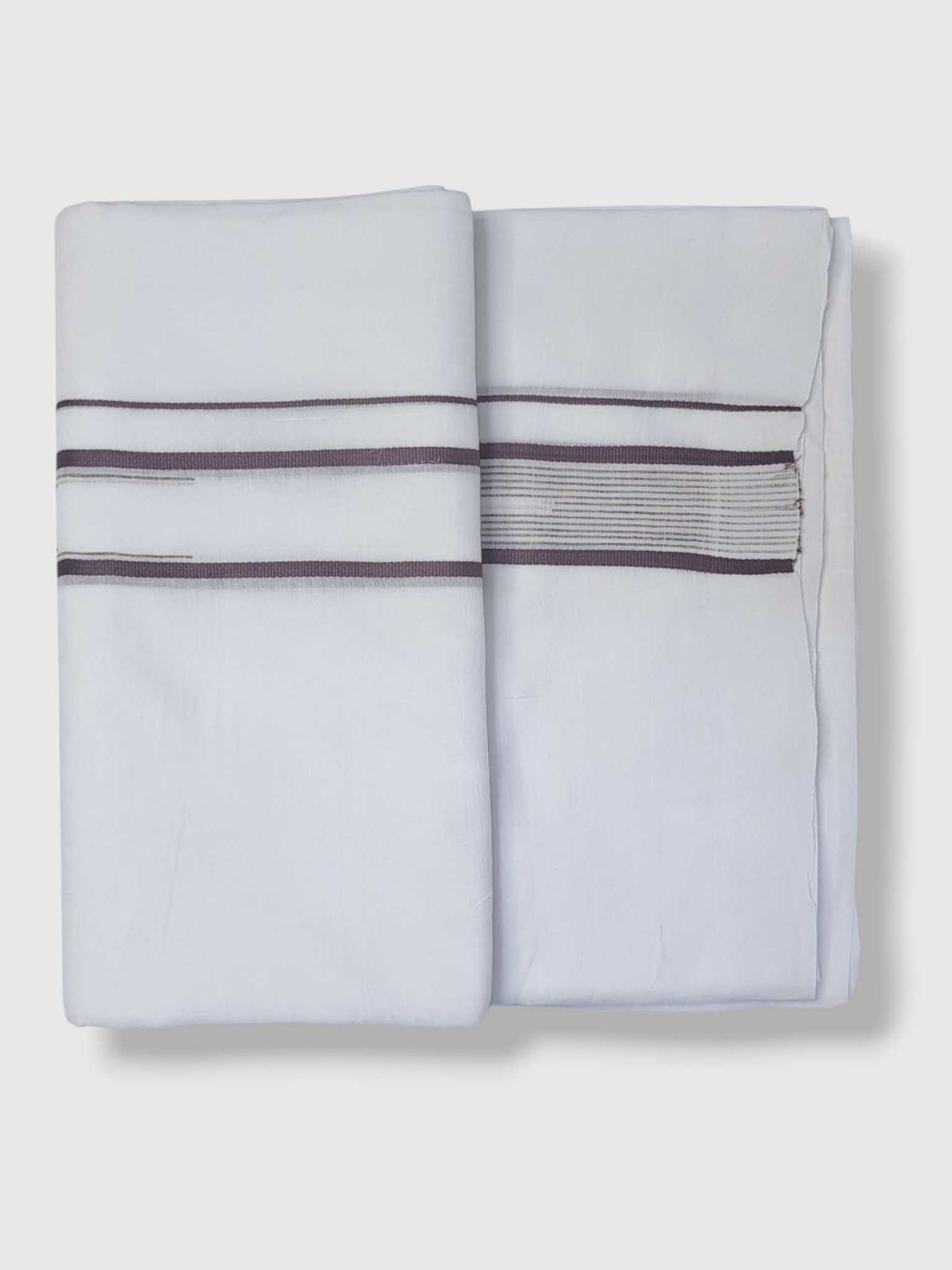 Pure White Cotton Men's Double Dhoti