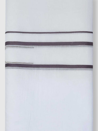 Pure White Cotton Men's Double Dhoti