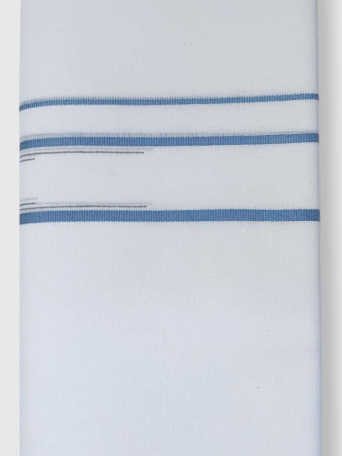Pure White Cotton Men's Double Dhoti