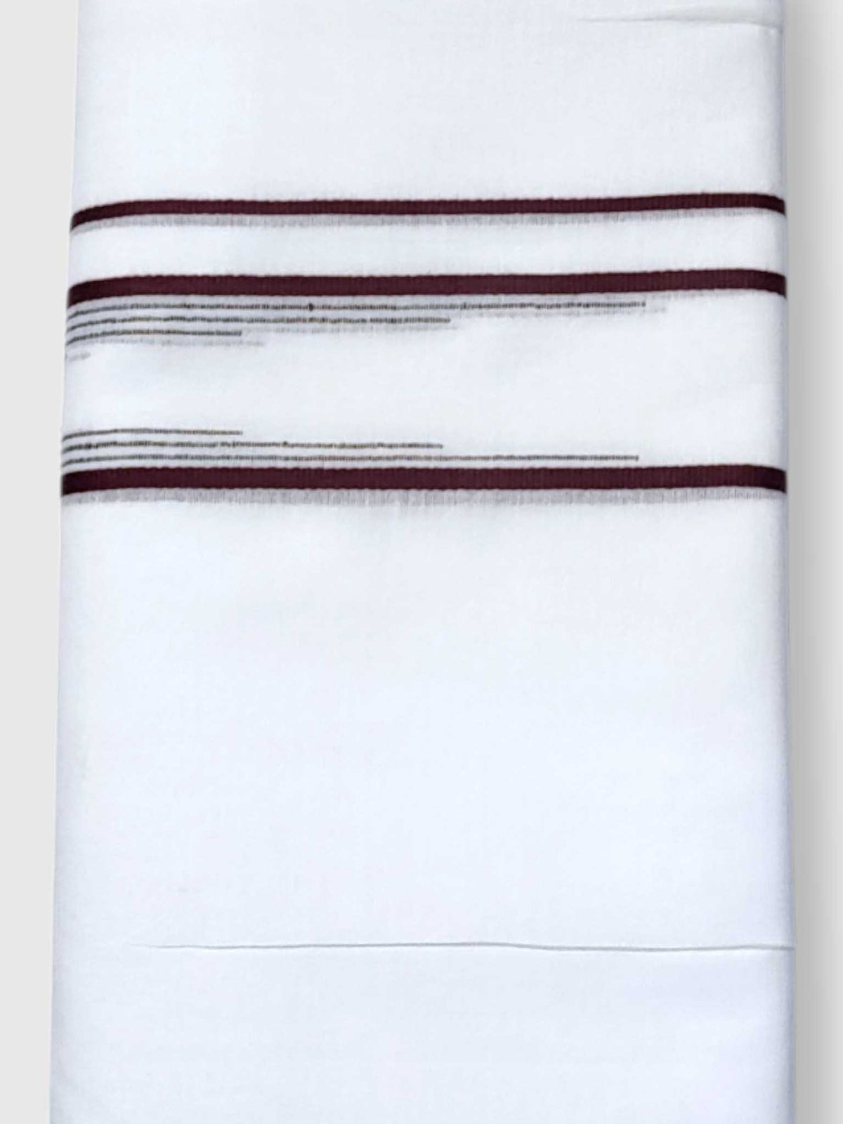 Pure White Cotton Men's Double Dhoti