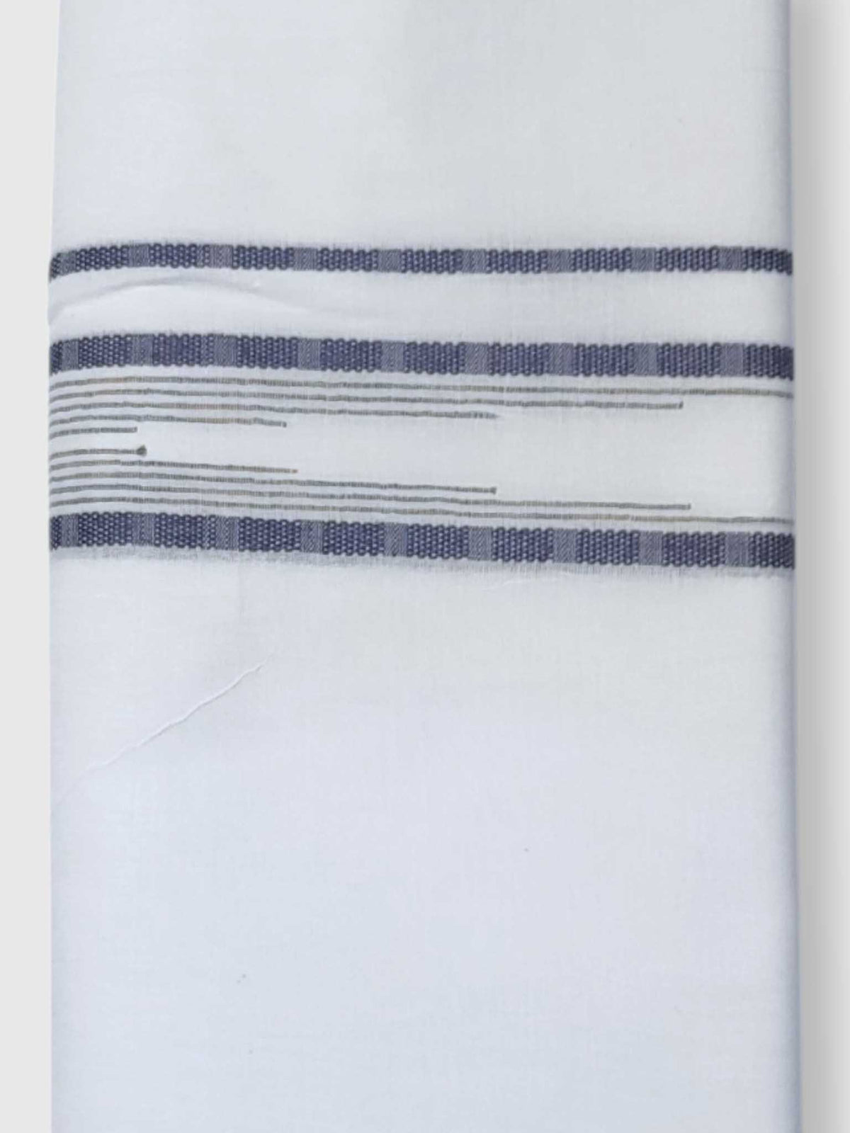 Pure White Cotton Men's Double Dhoti