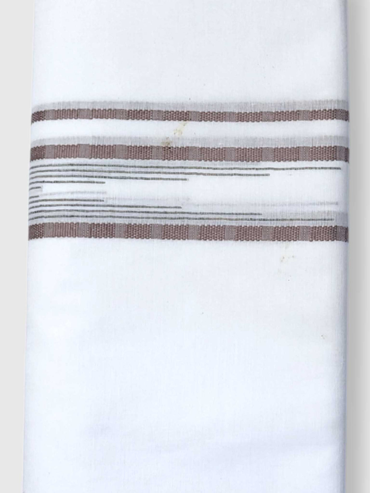 Pure White Cotton Men's Double Dhoti