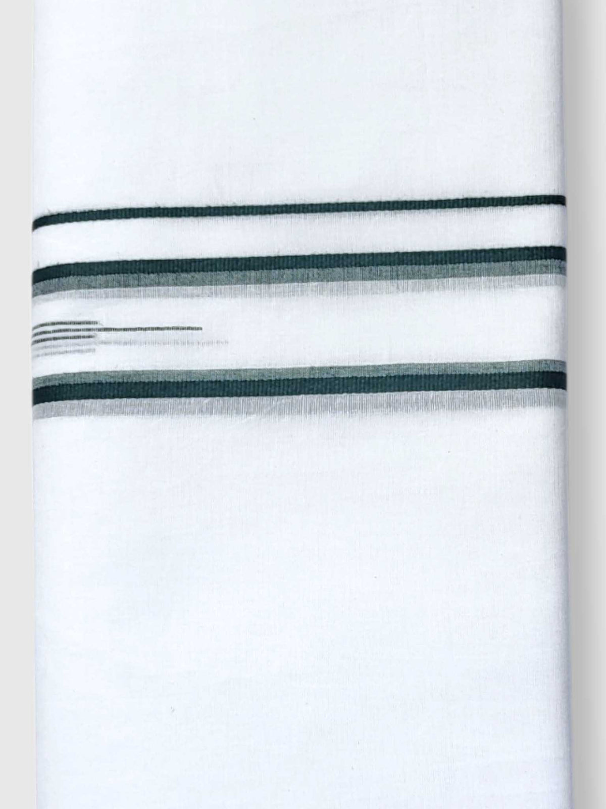 Pure White Cotton Men's Double Dhoti