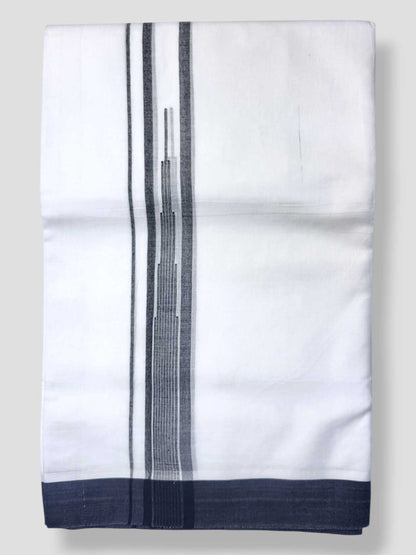 Pure White Cotton Men's Double Dhoti