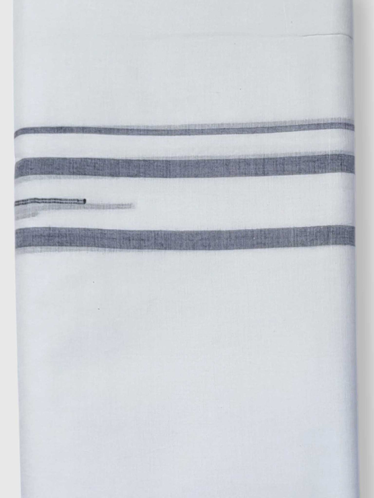 Pure White Cotton Men's Double Dhoti