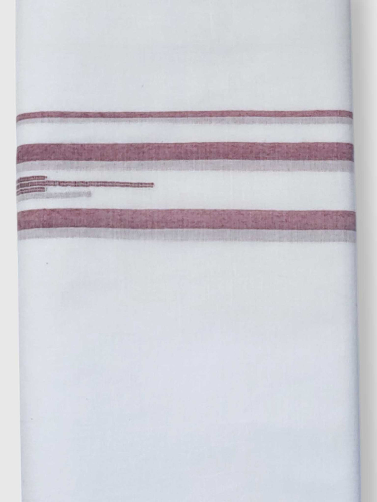 Pure White Cotton Men's Double Dhoti