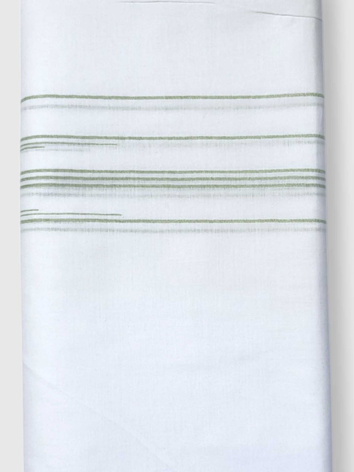 Pure White Cotton Men's Double Dhoti