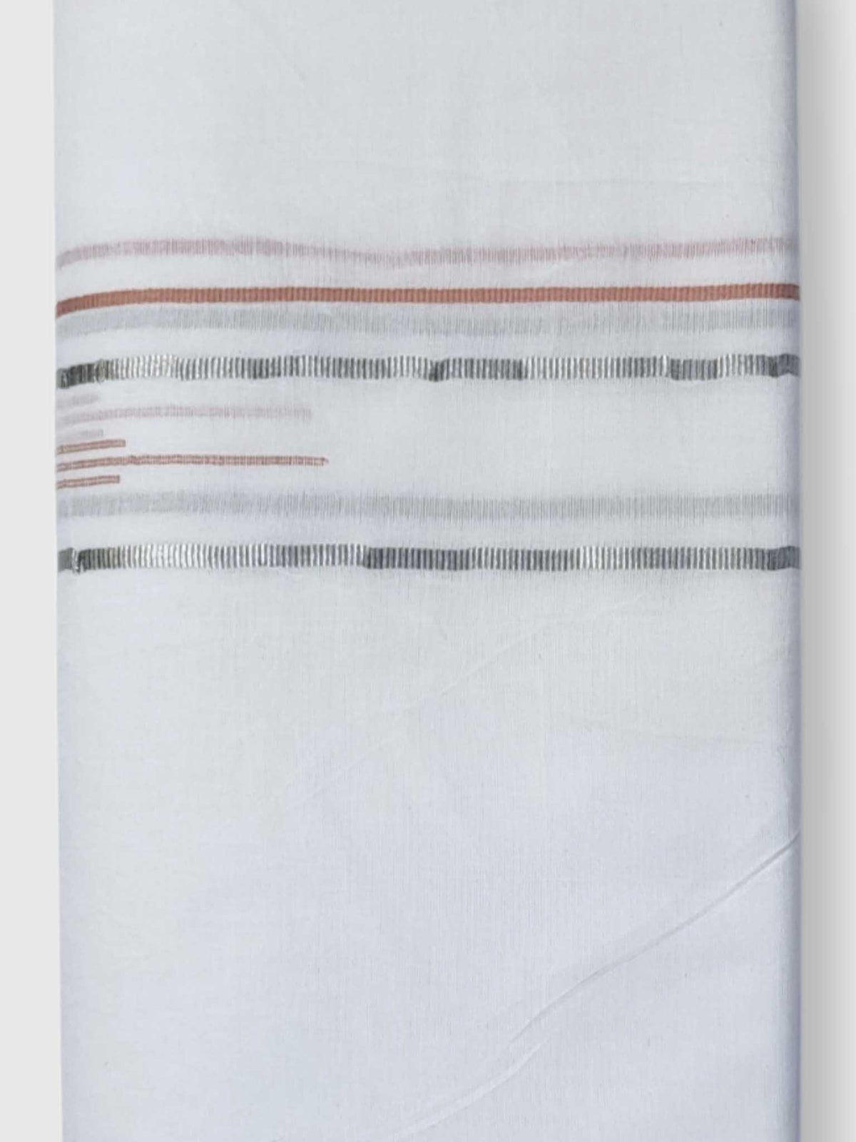Pure White Cotton Men's Double Dhoti