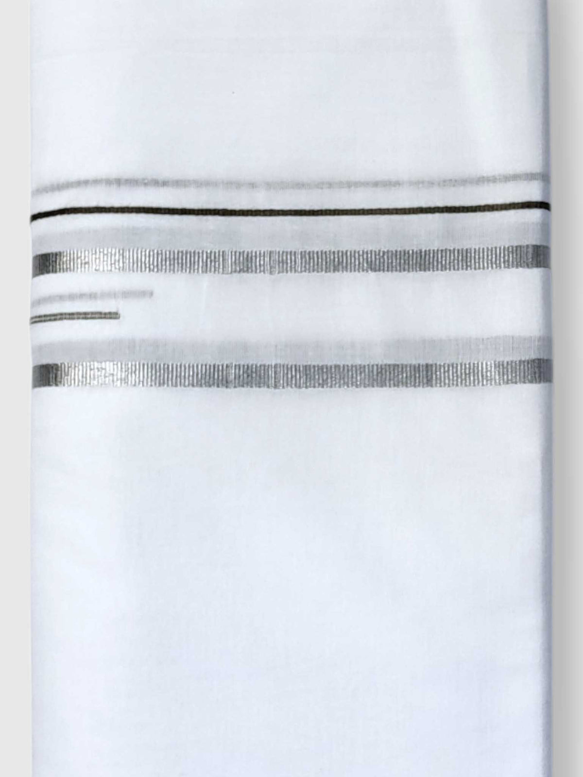 Pure White Cotton Men's Double Dhoti