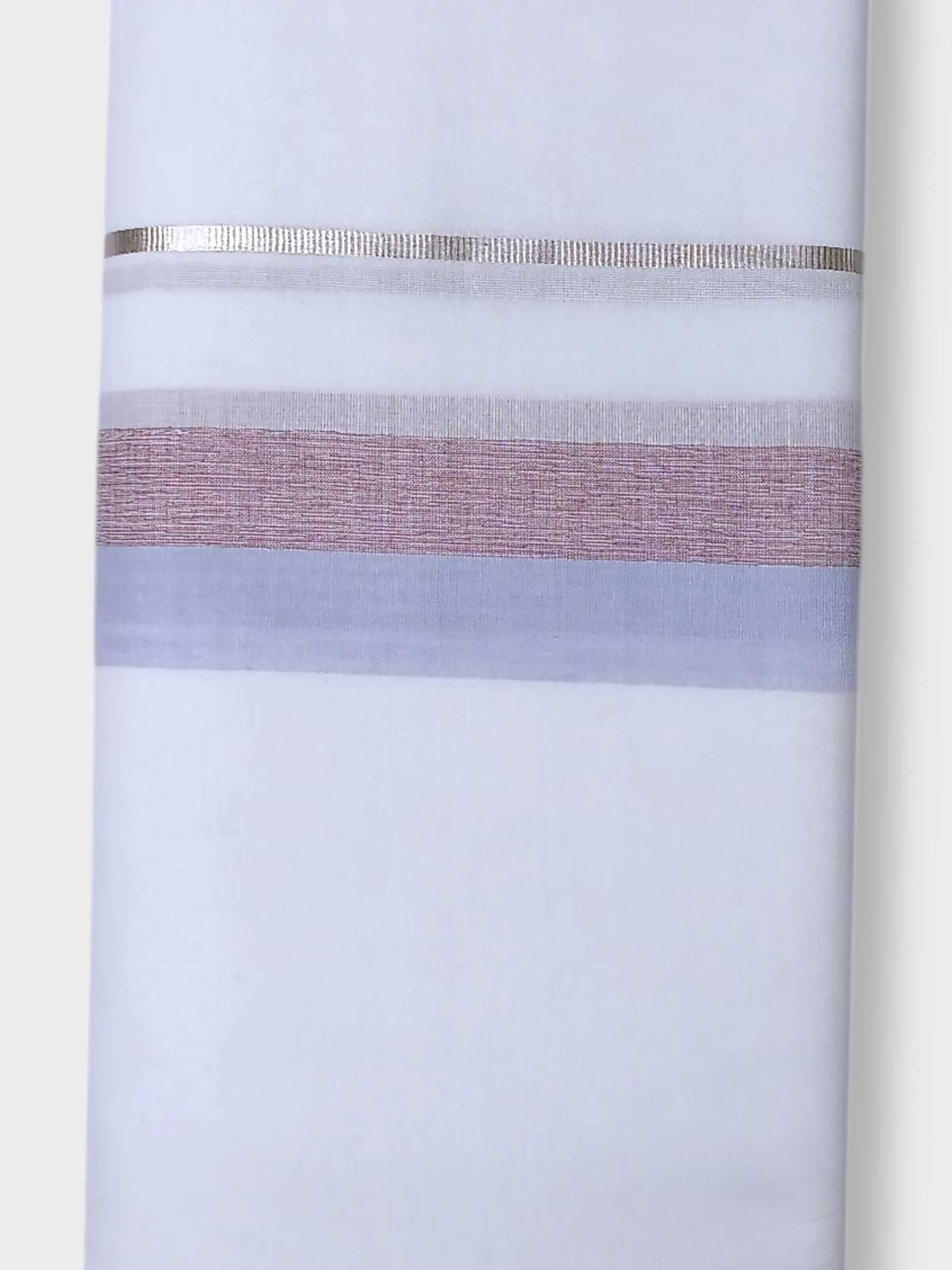 Pure White Cotton Men's Double Dhoti