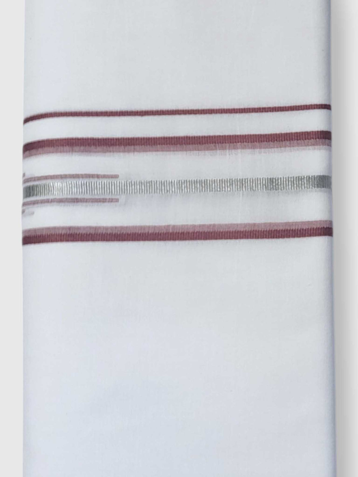 Pure White Cotton Men's Double Dhoti
