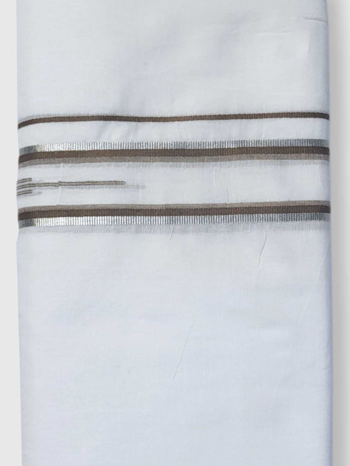 Pure White Cotton Men's Double Dhoti