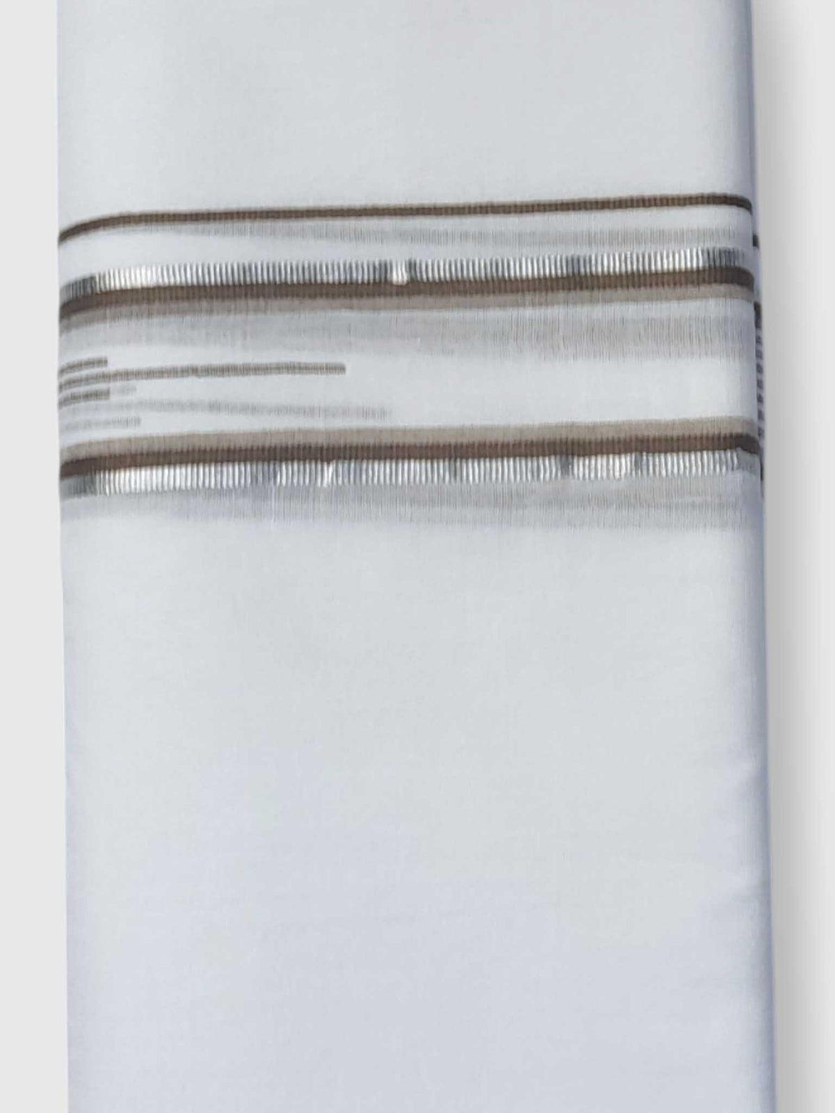 Pure White Cotton Men's Double Dhoti