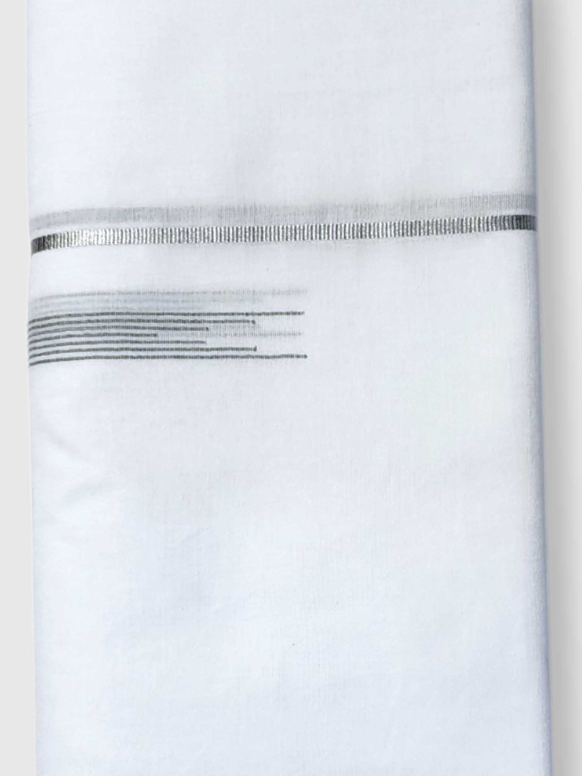 Pure White Cotton Men's Double Dhoti