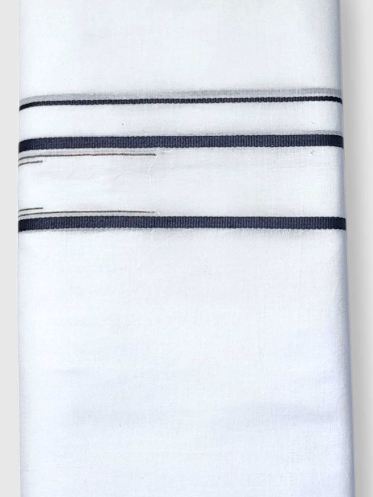 Pure White Cotton Men's Double Dhoti