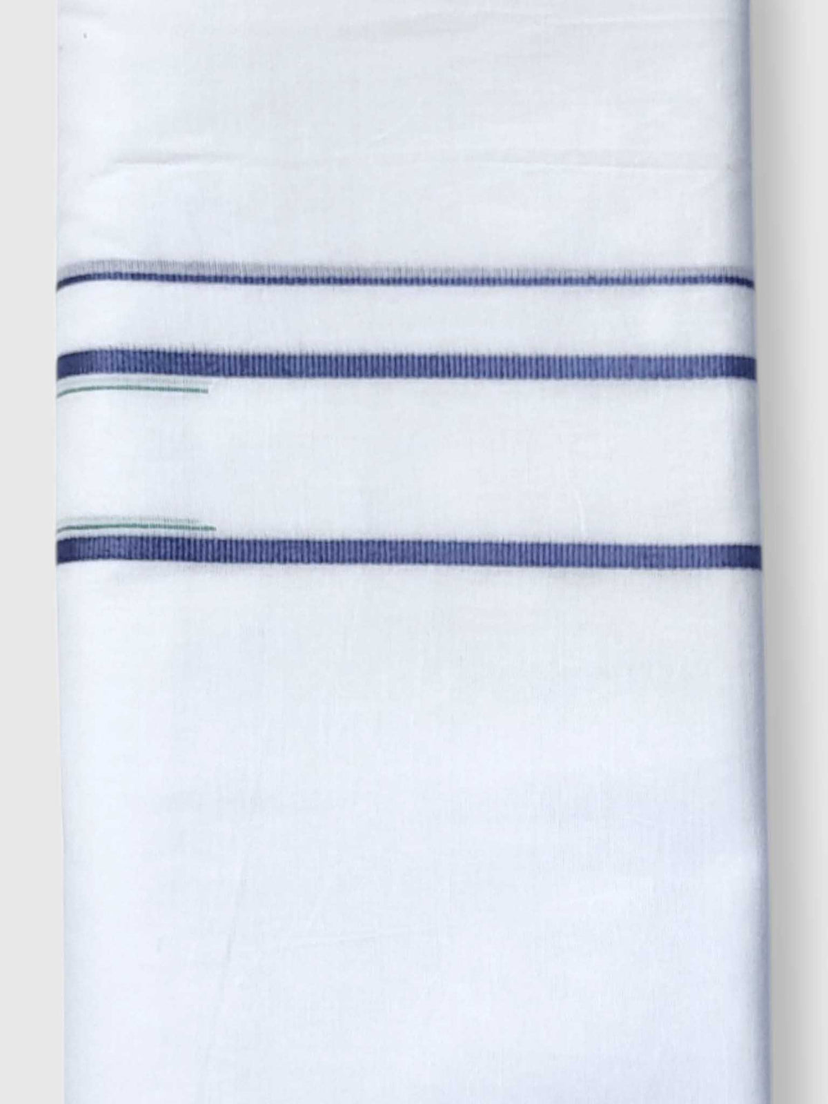 Pure White Cotton Men's Double Dhoti