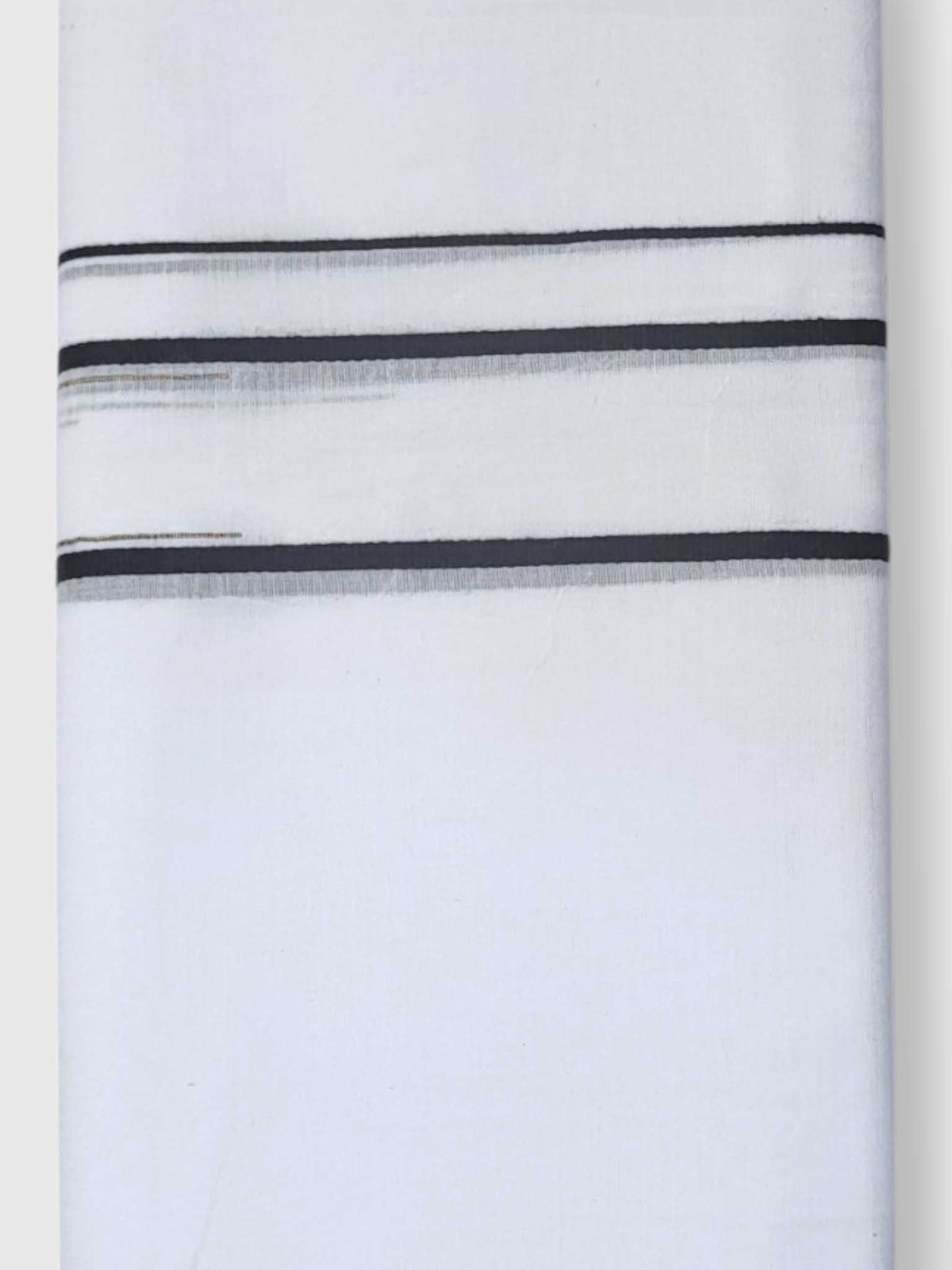 Pure White Cotton Men's Double Dhoti