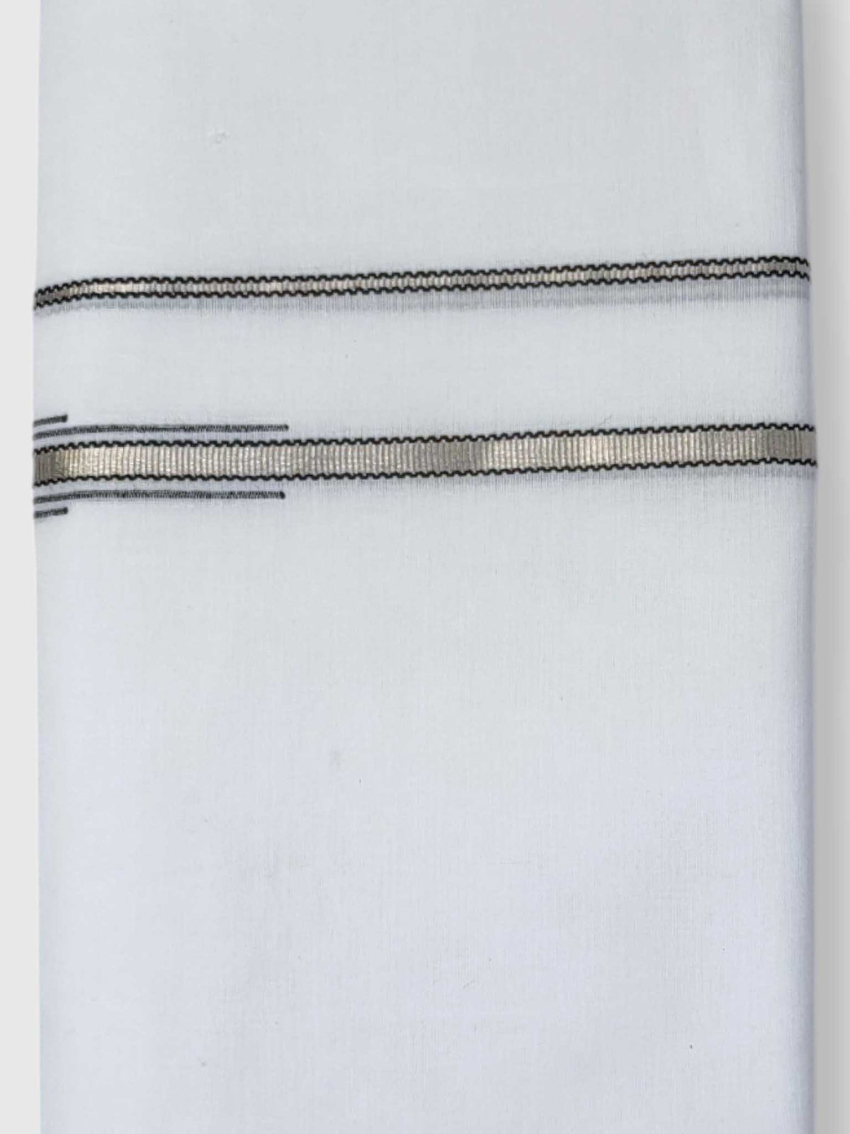 Pure White Cotton Men's Double Dhoti