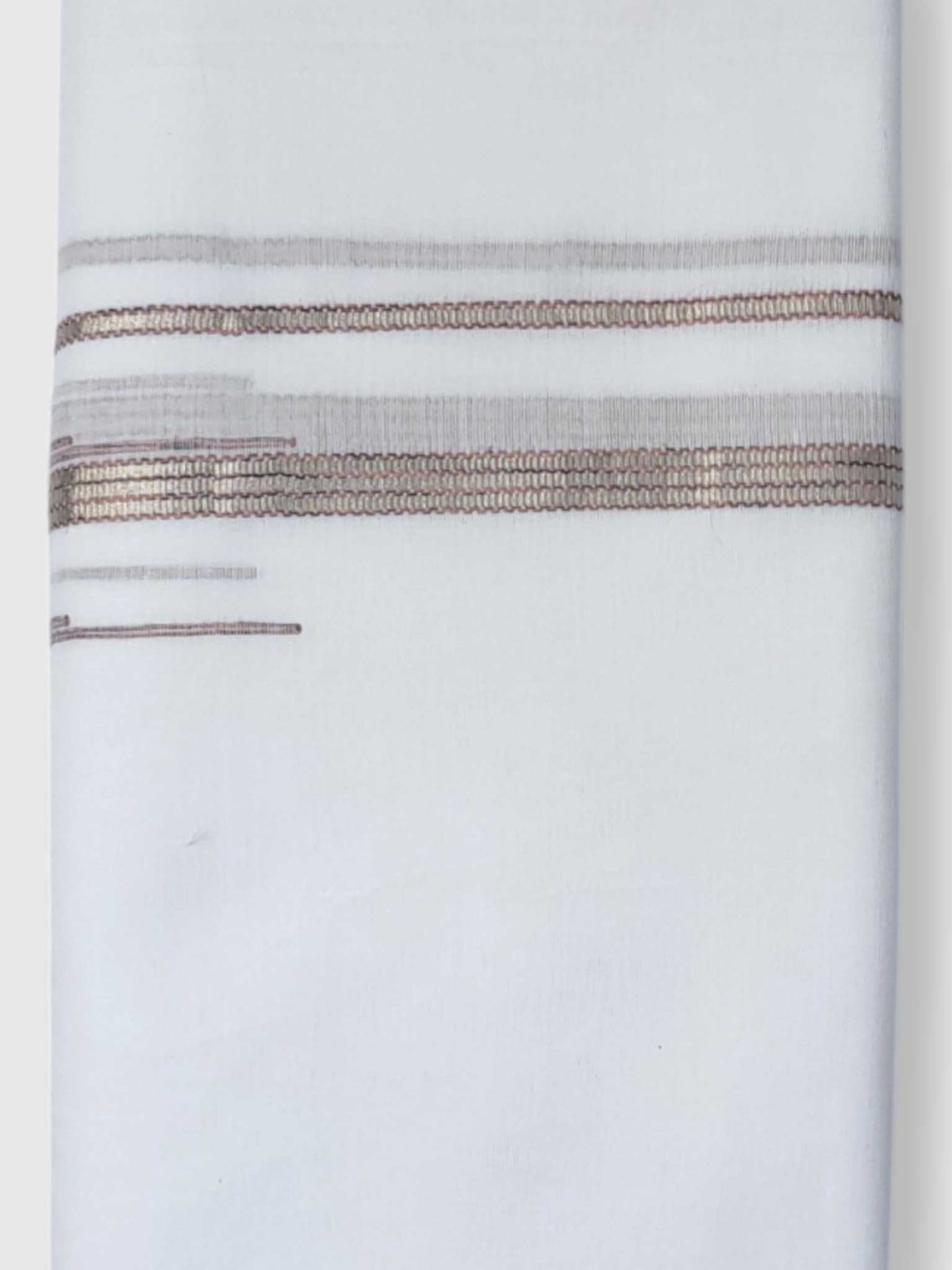 Pure White Cotton Men's Double Dhoti