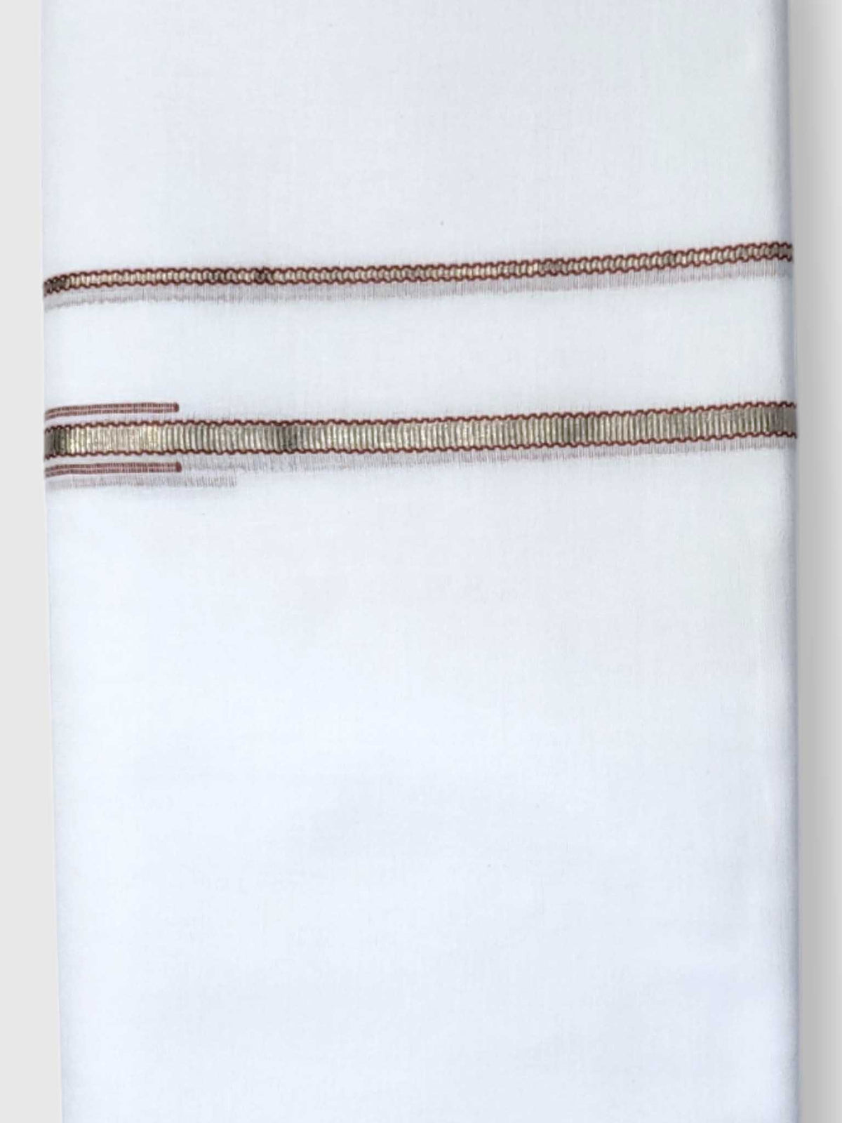 Pure White Cotton Men's Double Dhoti