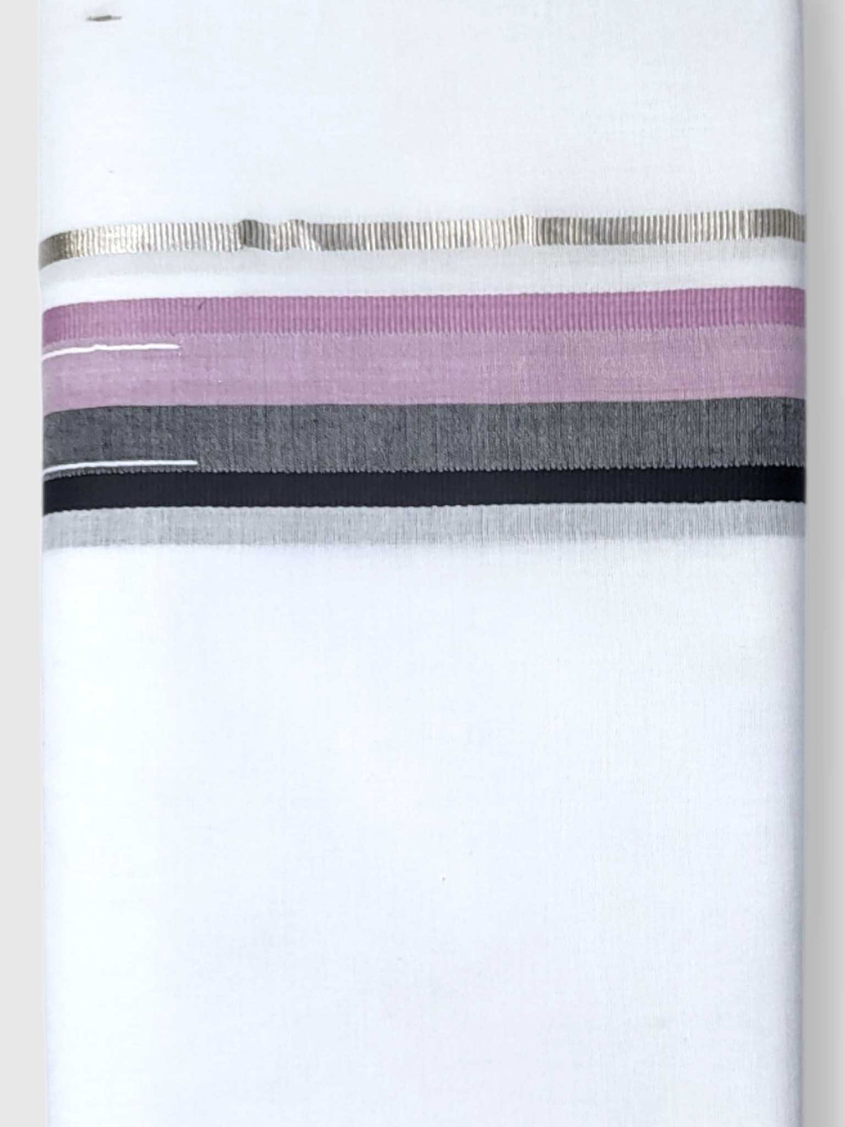 Pure White Cotton Men's Double Dhoti