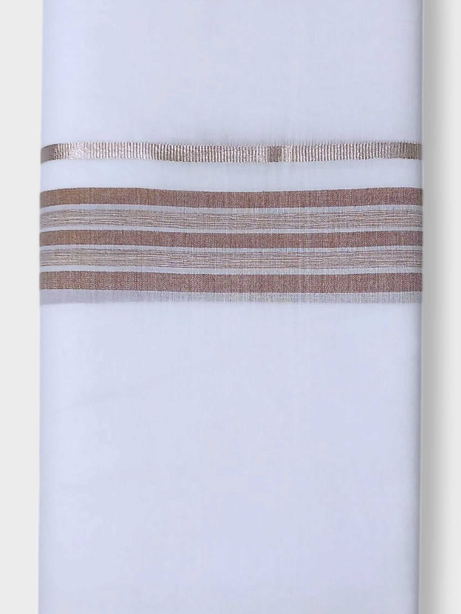 Pure White Cotton Men's Double Dhoti