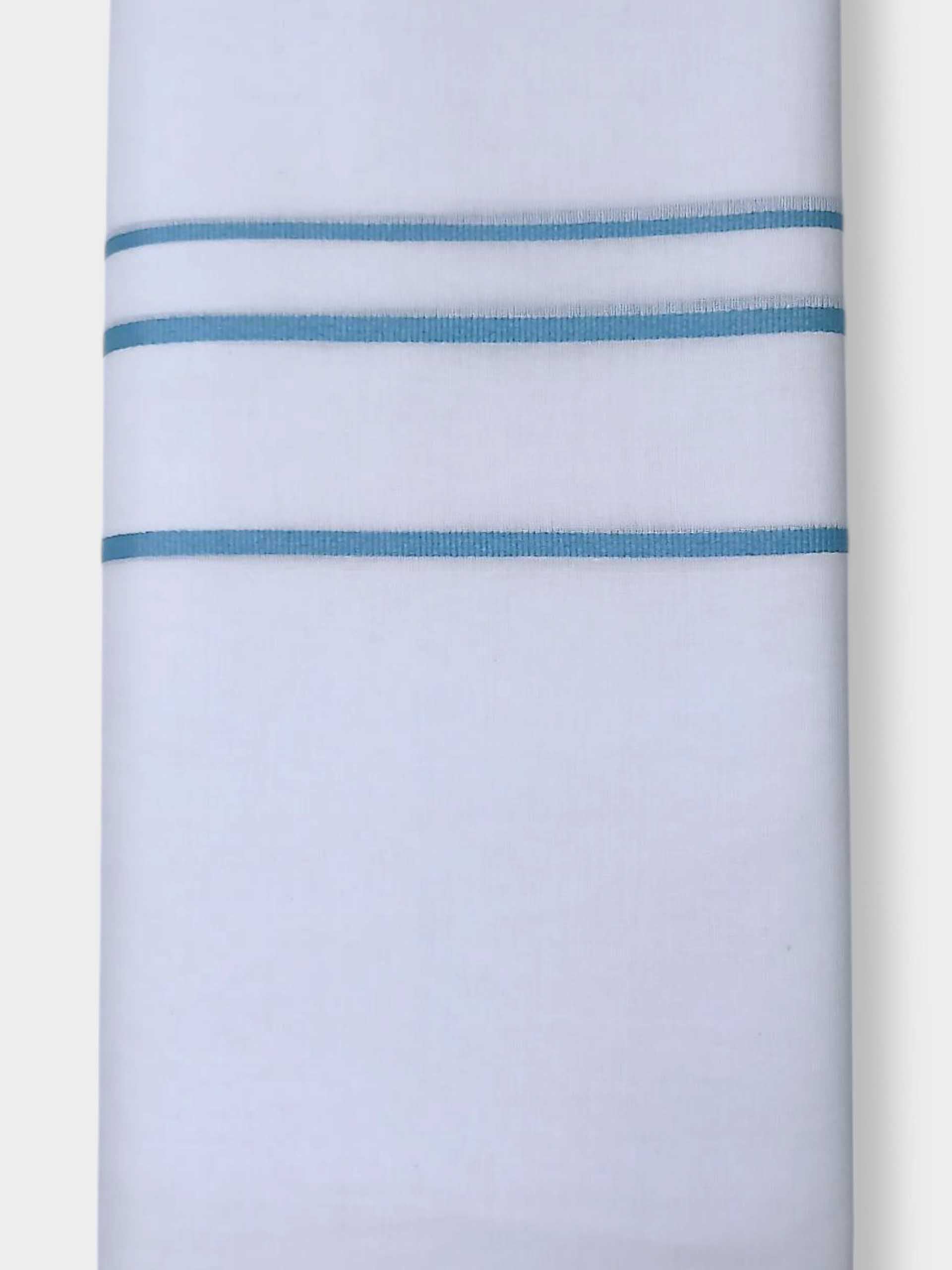 Pure White Cotton Men's Double Dhoti