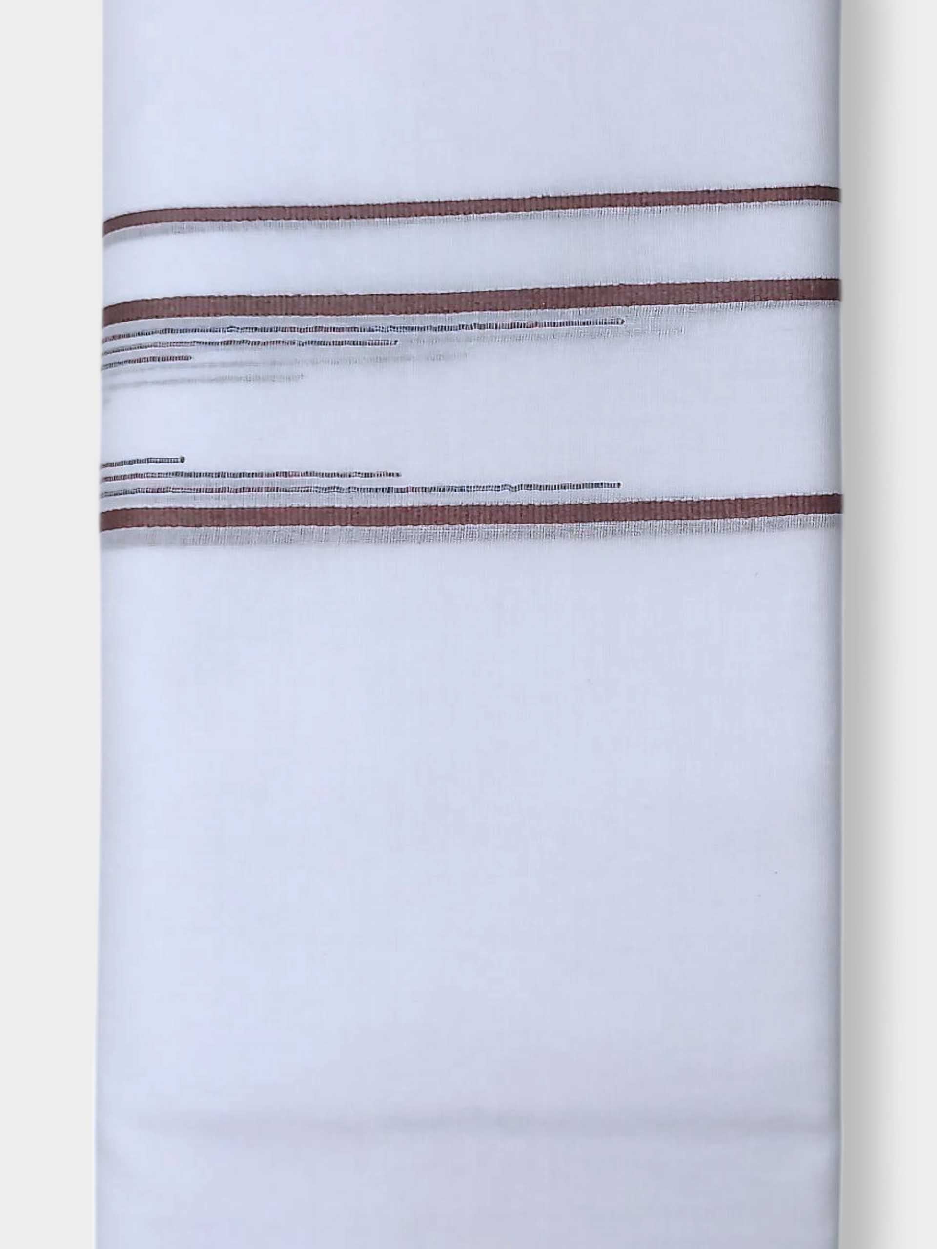 Pure White Cotton Men's Double Dhoti