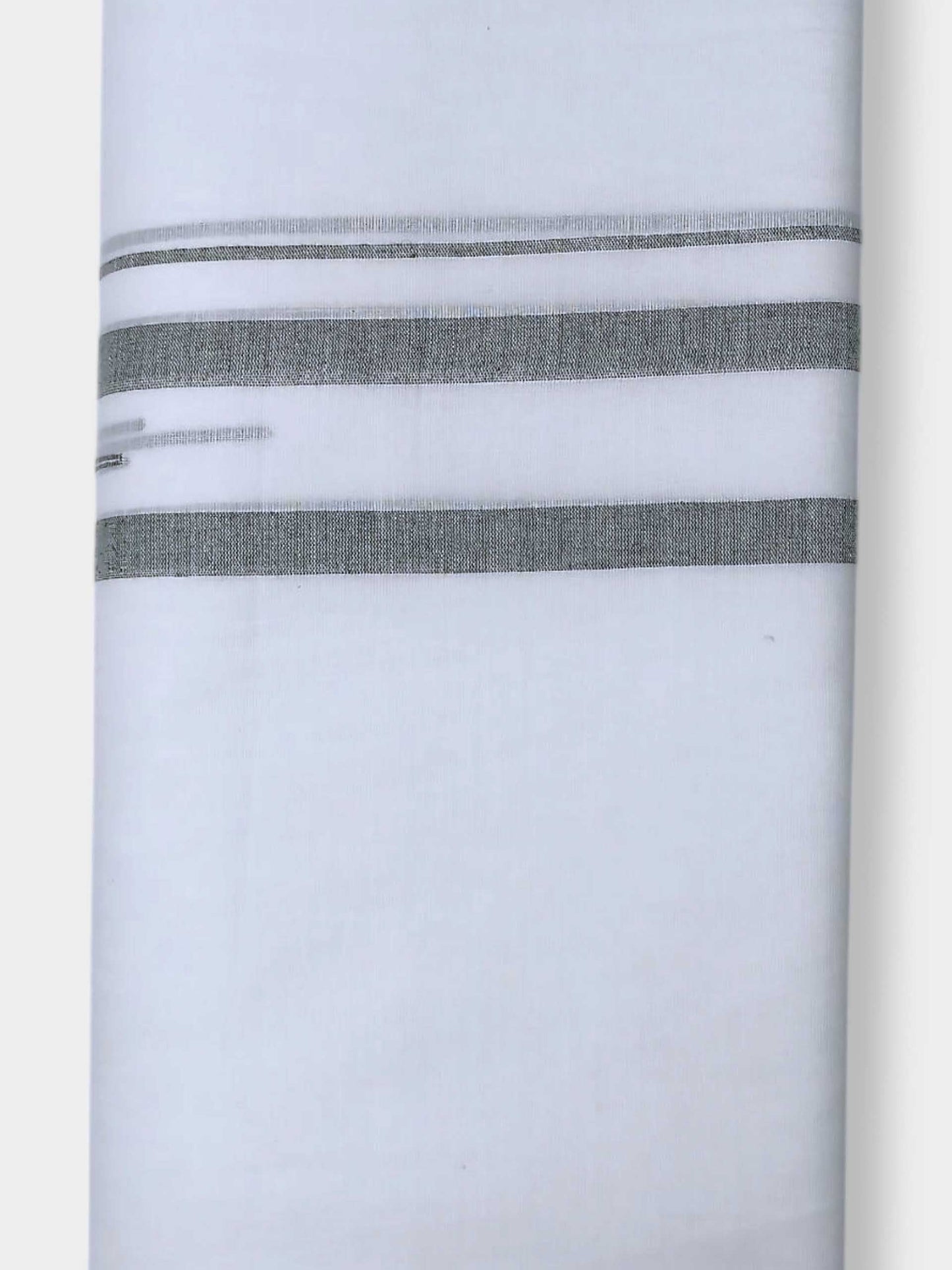Pure White Cotton Men's Double Dhoti