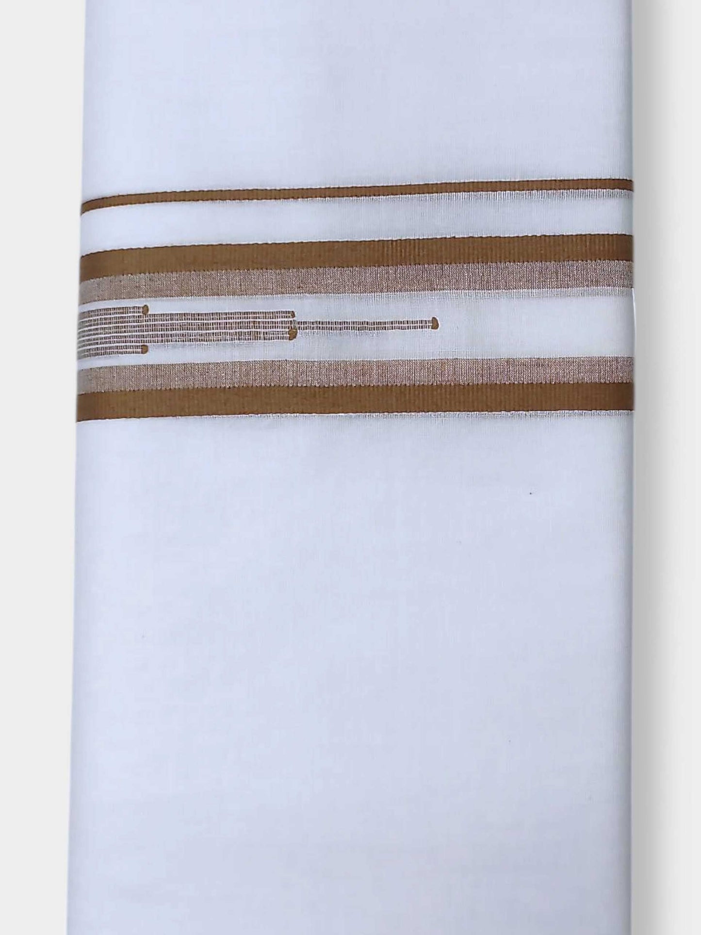 Pure White Cotton Men's Double Dhoti