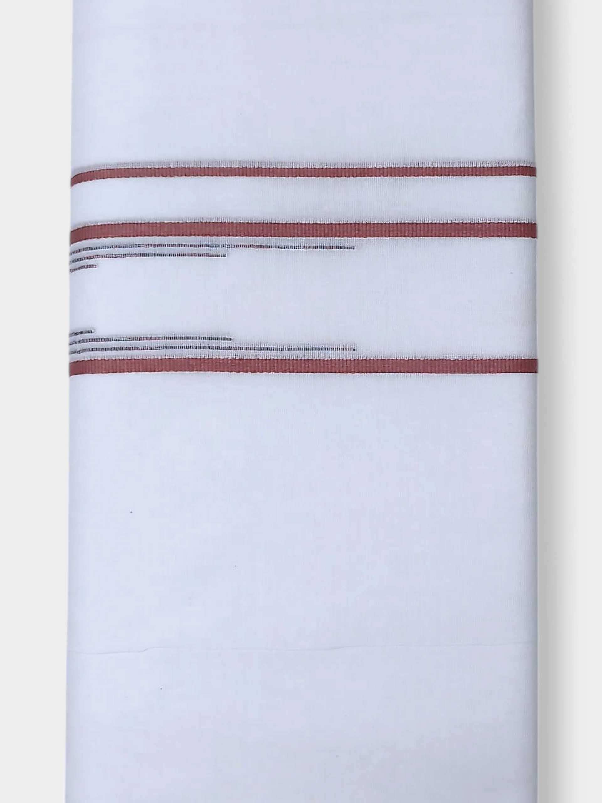 Pure White Cotton Men's Double Dhoti