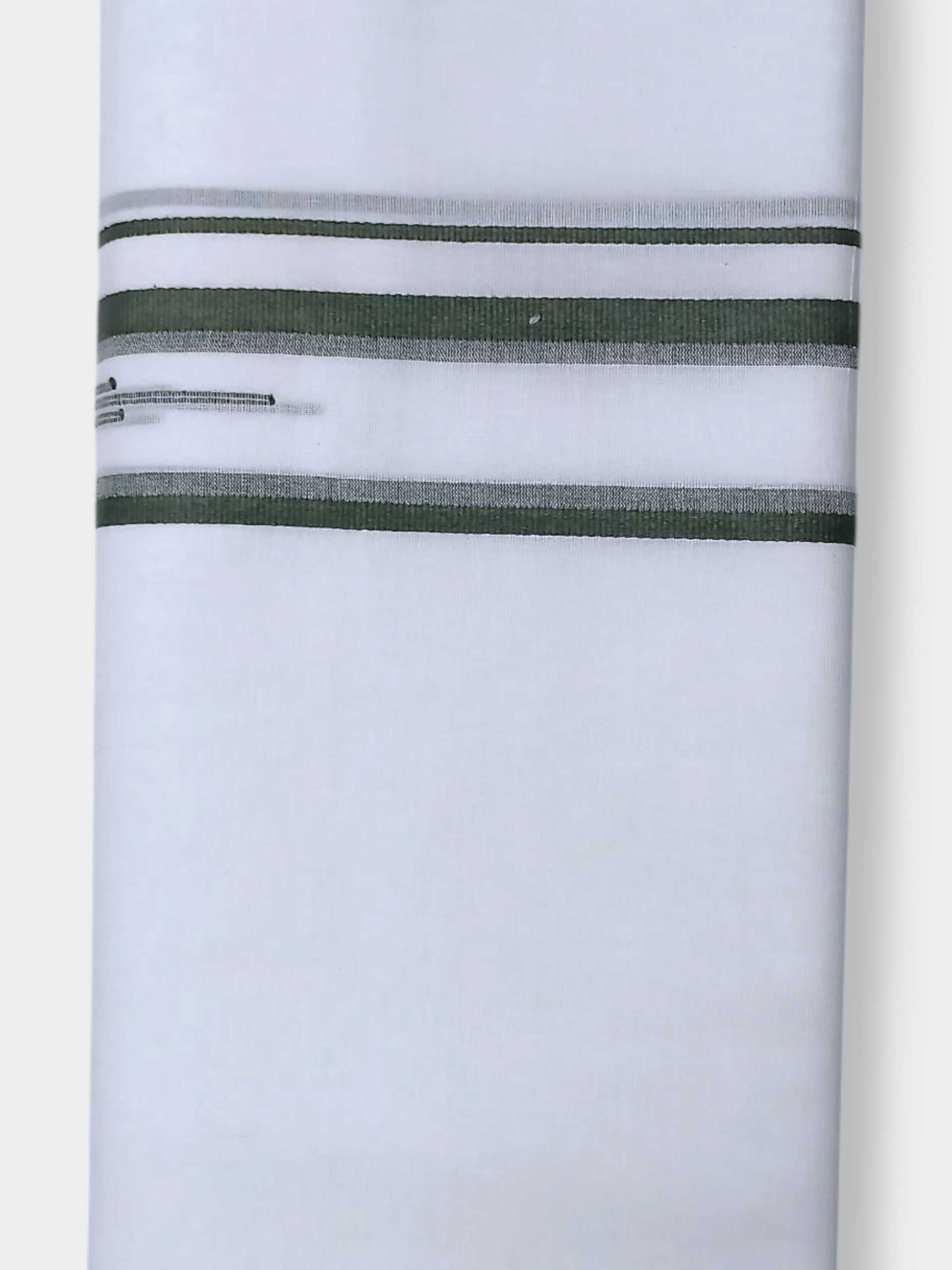 Pure White Cotton Men's Double Dhoti