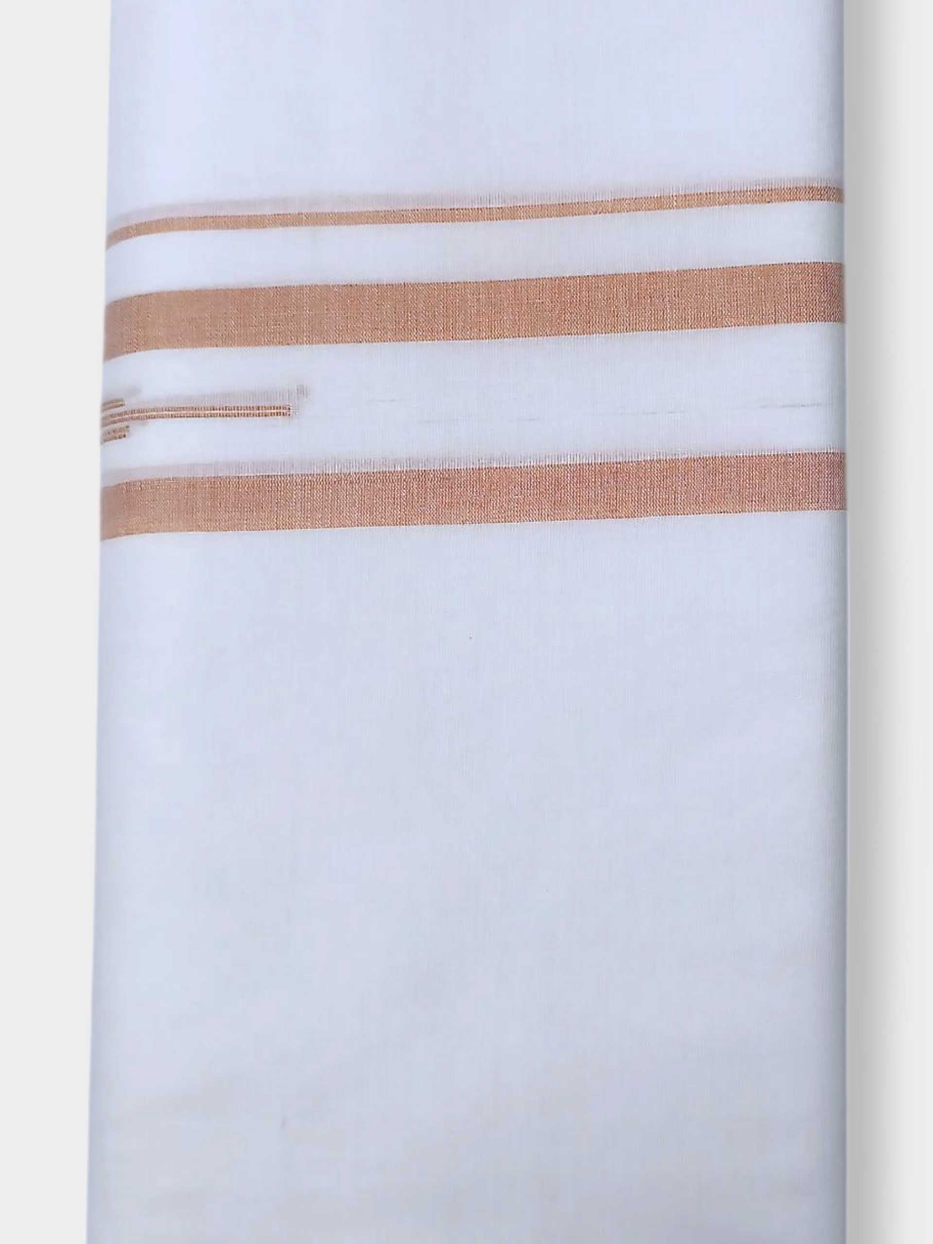 Pure White Cotton Men's Double Dhoti