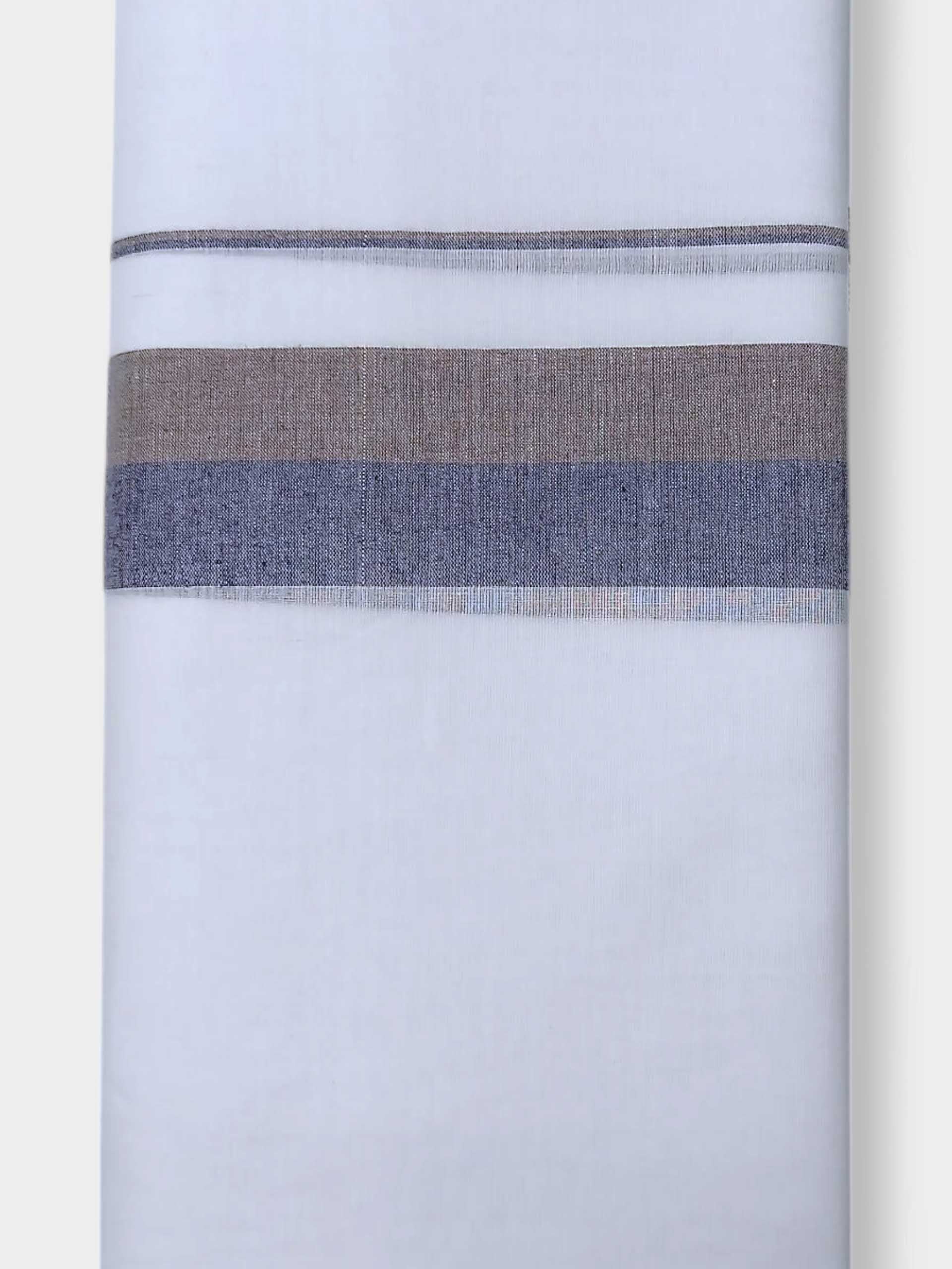 Pure White Cotton Men's Double Dhoti