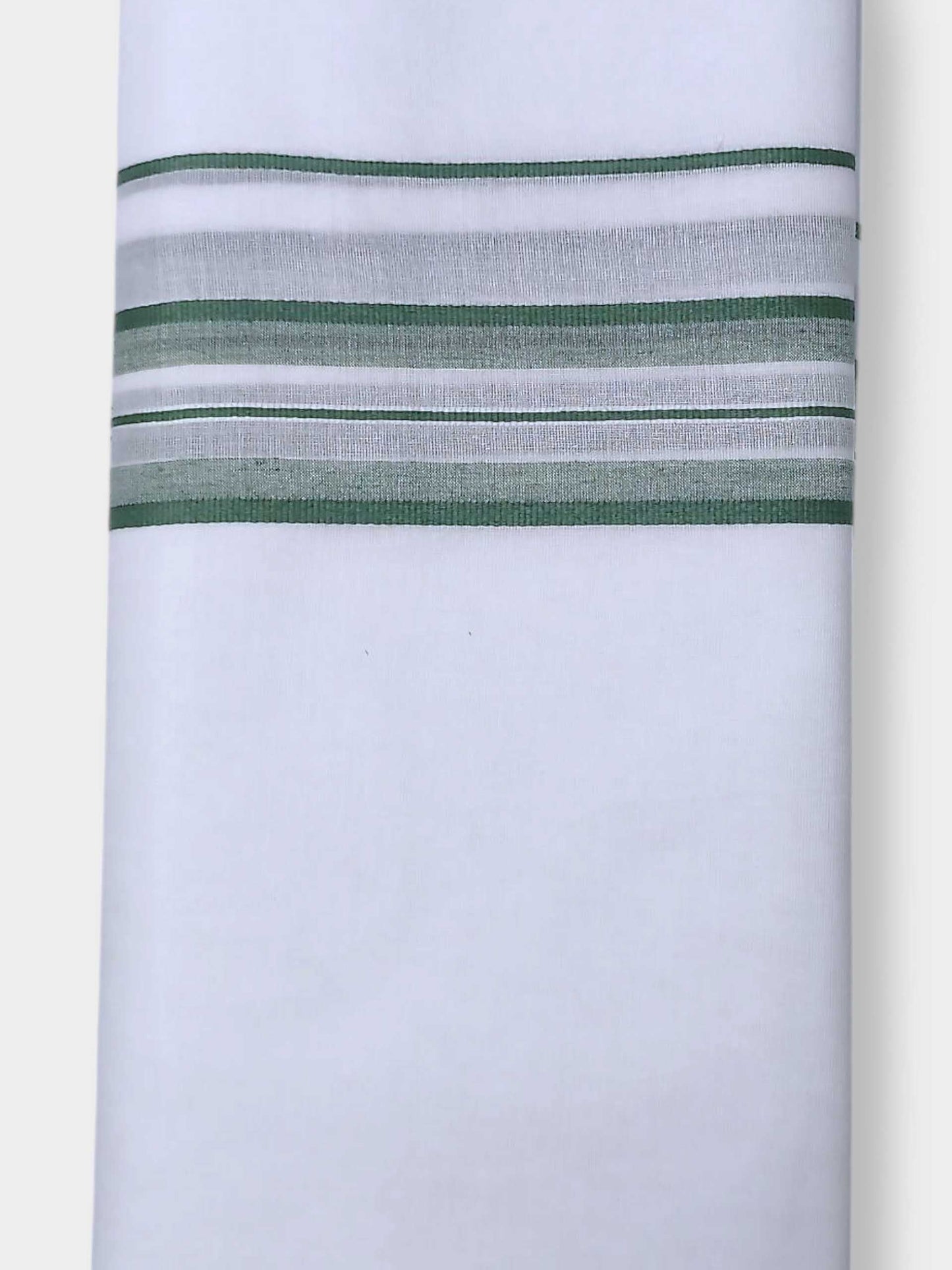 Pure White Cotton Men's Double Dhoti