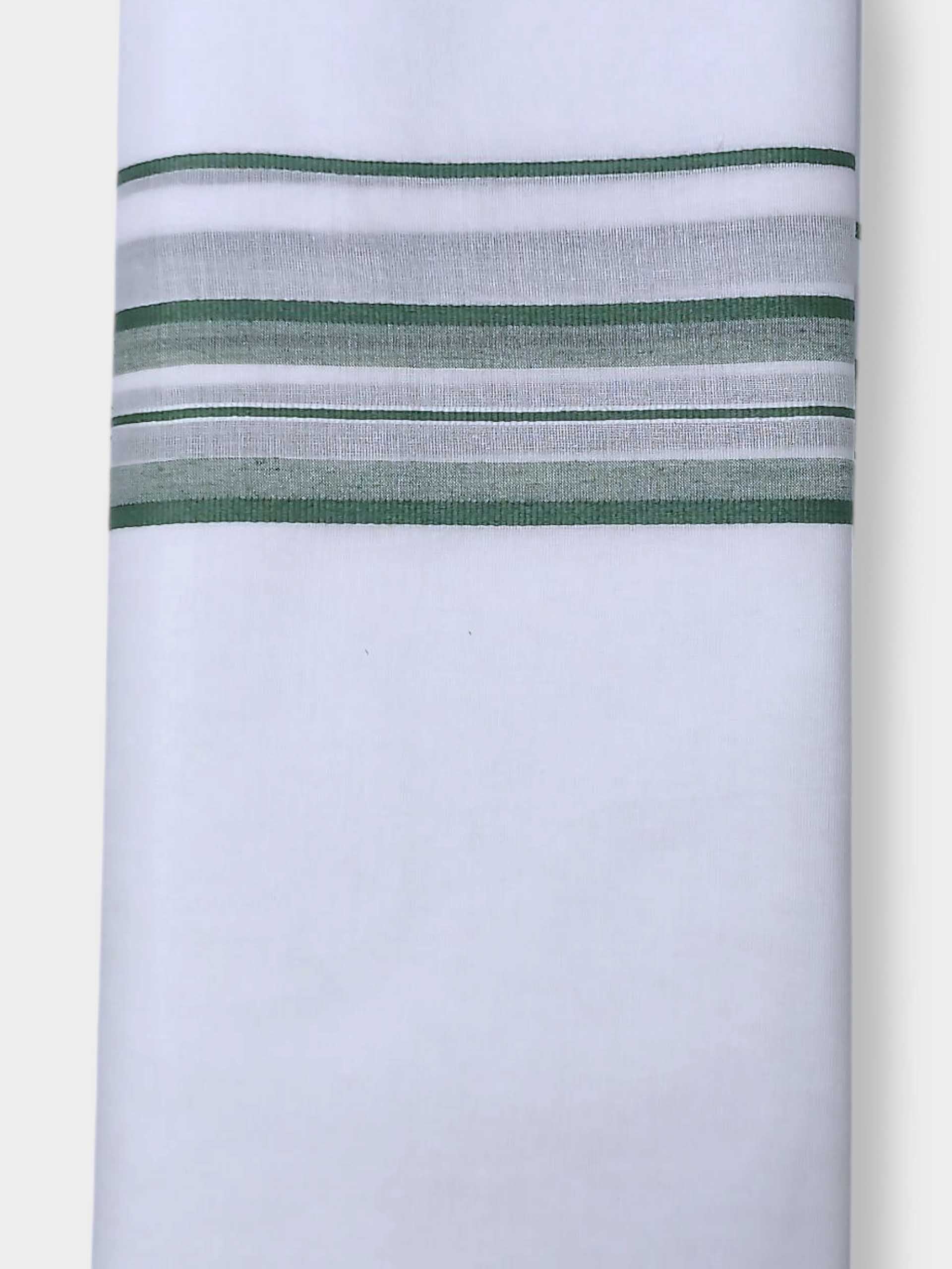 Pure White Cotton Men's Double Dhoti