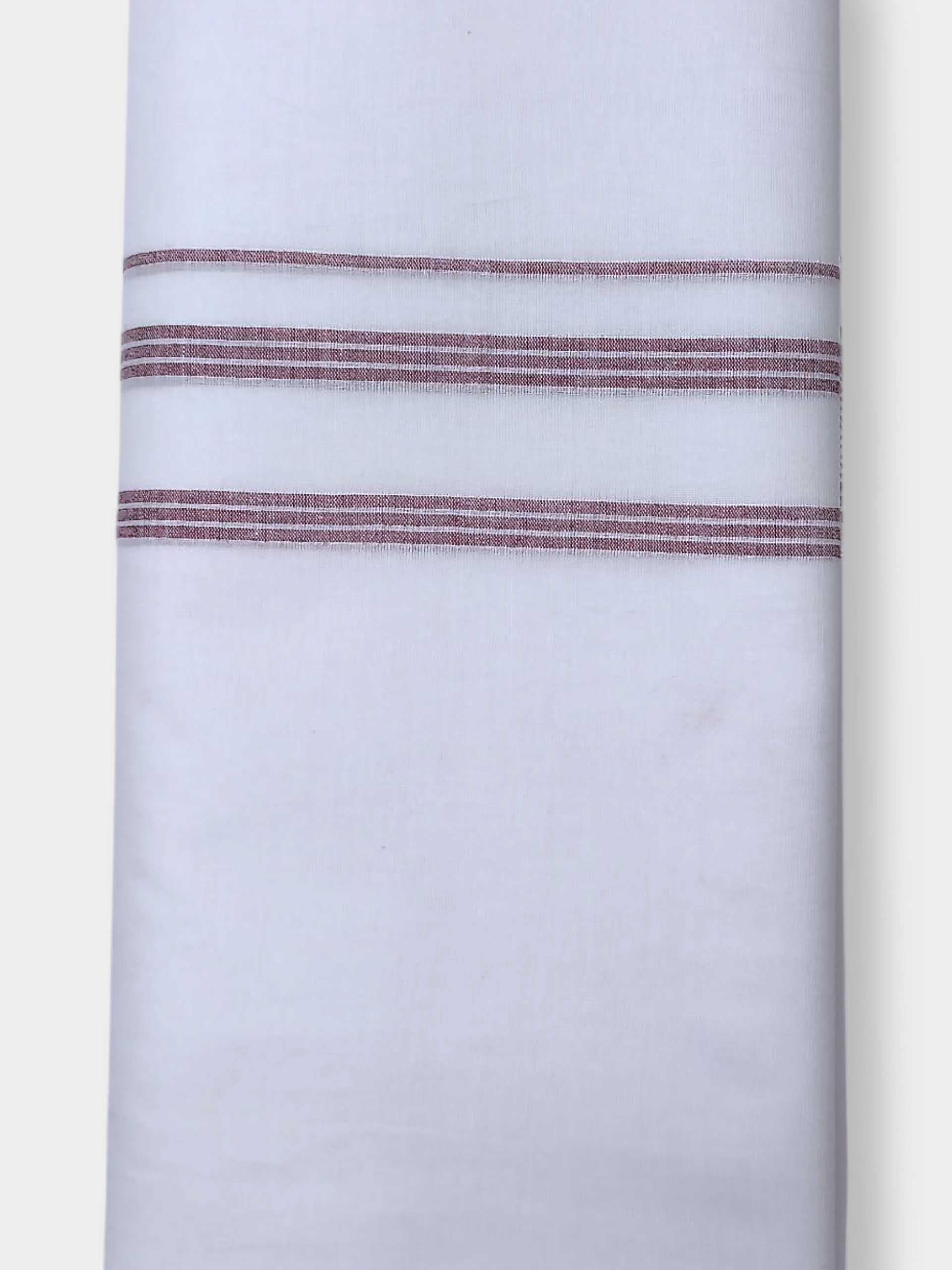 Pure White Cotton Men's Double Dhoti