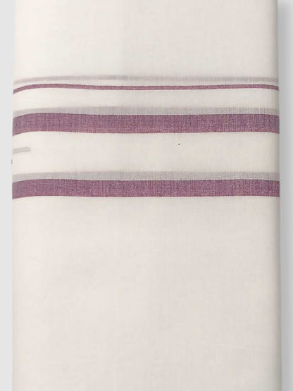 Pure White Cotton Men's Double Dhoti