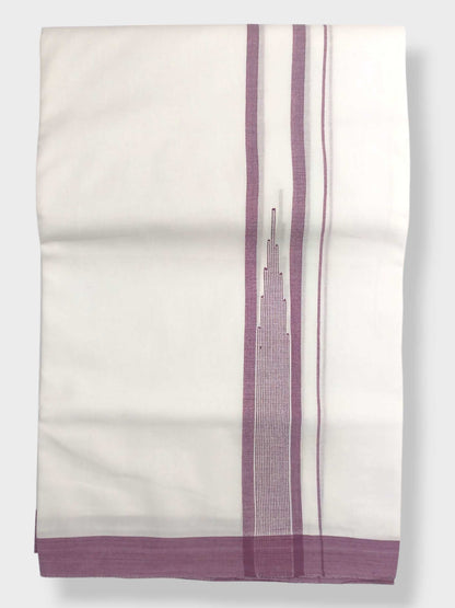 Pure White Cotton Men's Double Dhoti