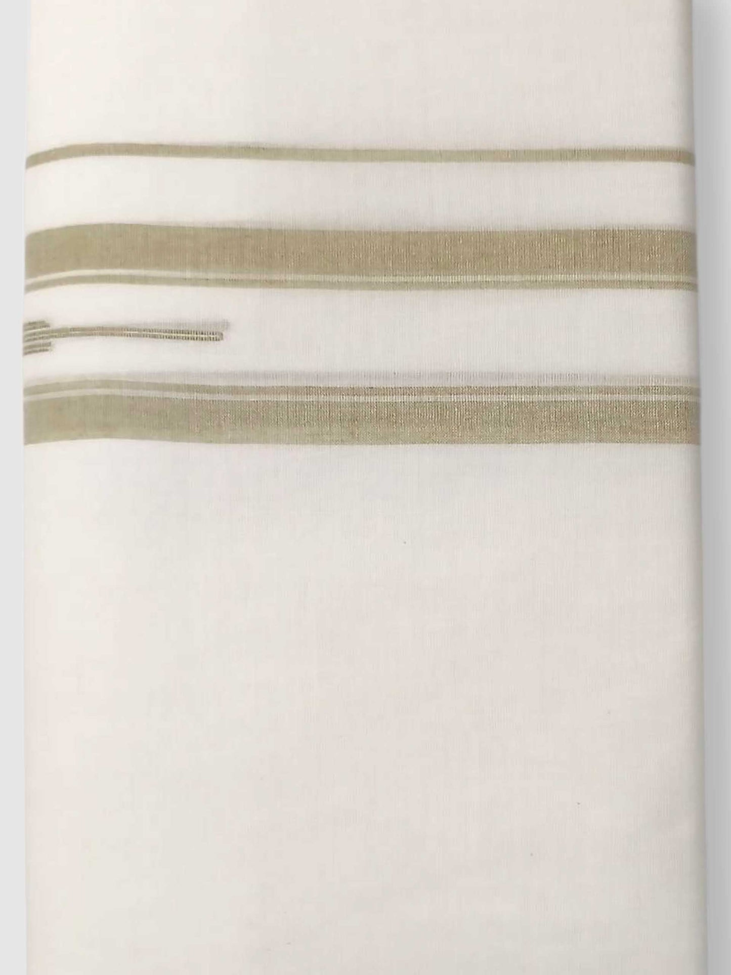 Pure White Cotton Men's Double Dhoti